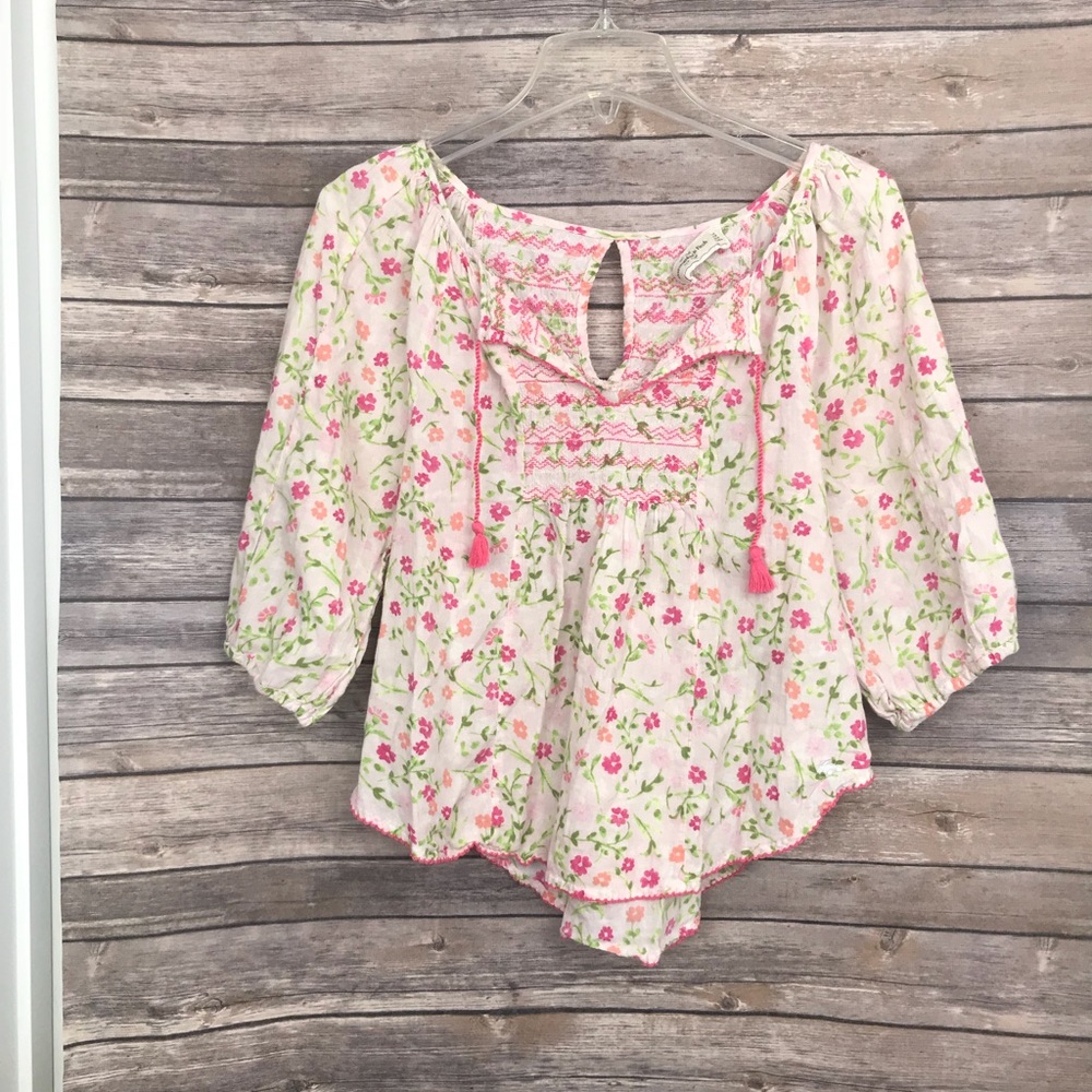 ABERCROMBIE FLOWER BLOUSE